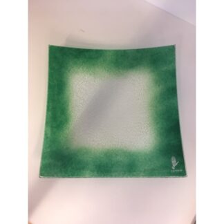 Carneol tác velký 23 x 23 cm, zelený